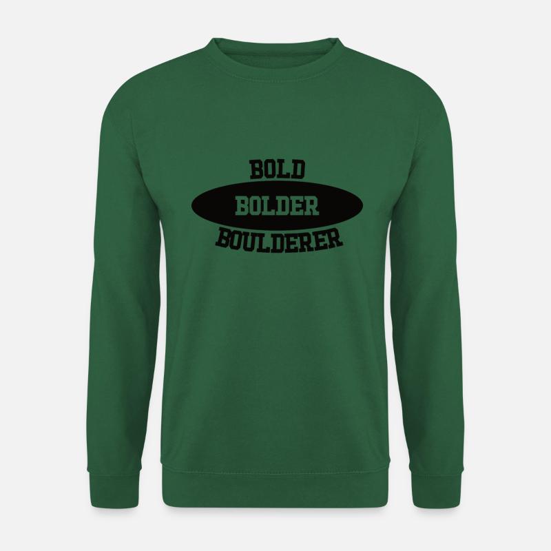 Bouldering Bold Bolder Boulderer - Unisex Sweatshirt - green
