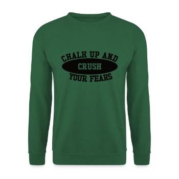 Bouldern Chalk Up Boulderer - Unisex Pullover - Grün - Vorne