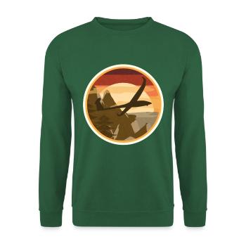 Rc Airplane Glider Model Airplane Pilot - Unisex Sweatshirt - green - Front