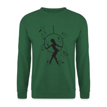 Aerialist Aerial Ring Lyra Air Ring - Unisex Sweatshirt - green - Front