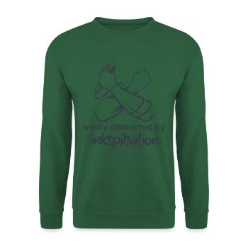Poetry Slam Tintenspiration Slam-poesie - Unisex Pullover - Grün - Vorne