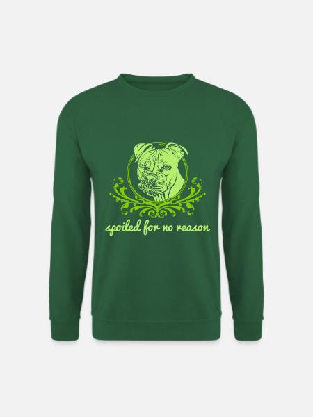 Spoiled for no reason weiß - Unisex Pullover - Grün