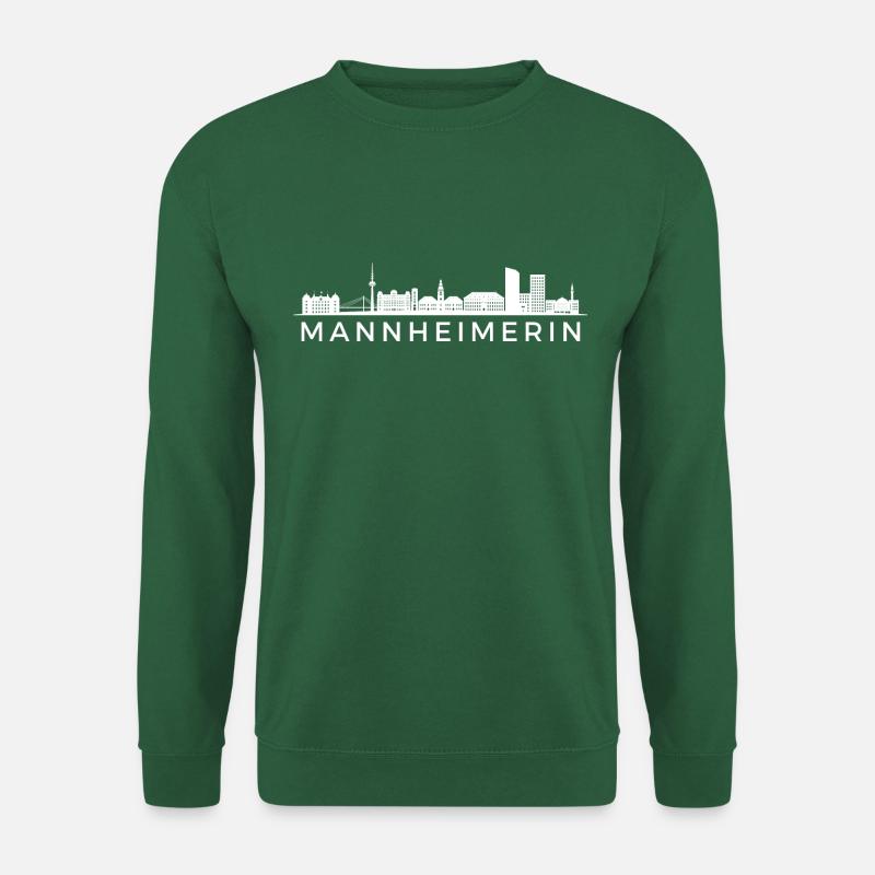 Mannheimerin 01 white - Unisex Sweatshirt - green