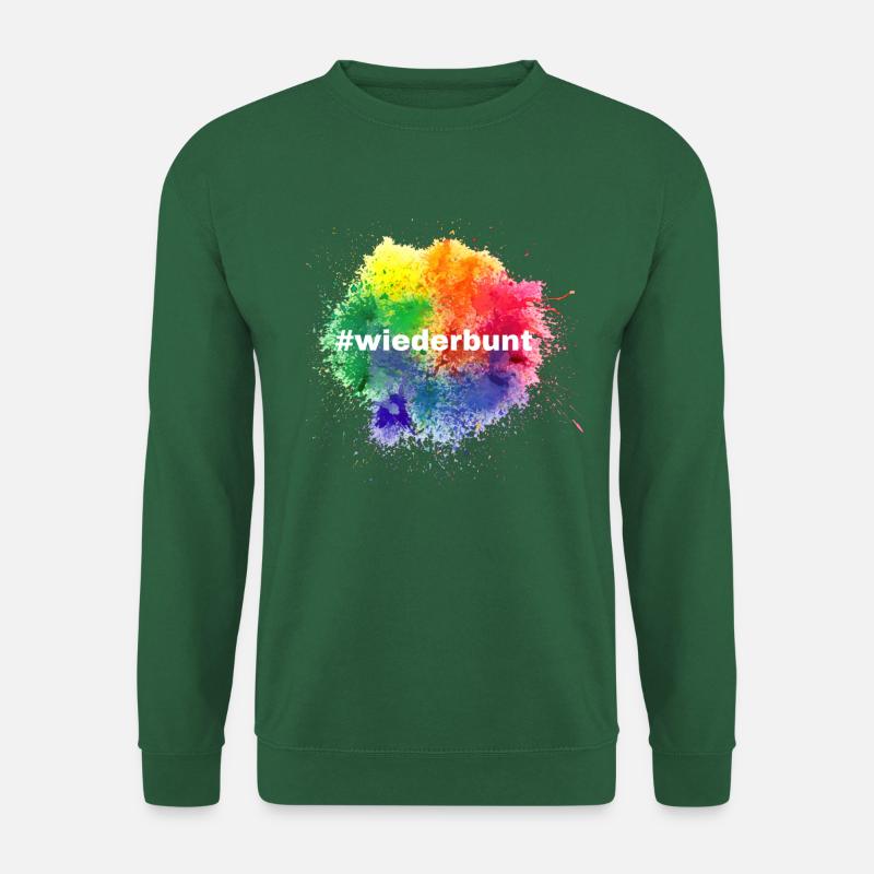 Wiederbunt - white - Unisex Pullover - Grün