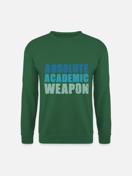 Student Absolute Academic Weapon - Unisex Sweatshirt - green