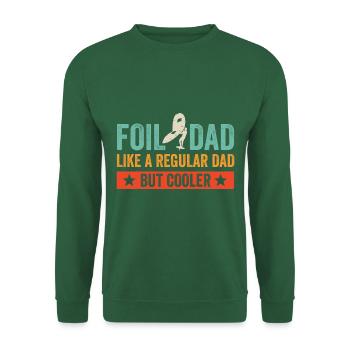Foil Dad Wing Foil Wingsurfing Foil Wing - Unisex Sweatshirt - green - Front