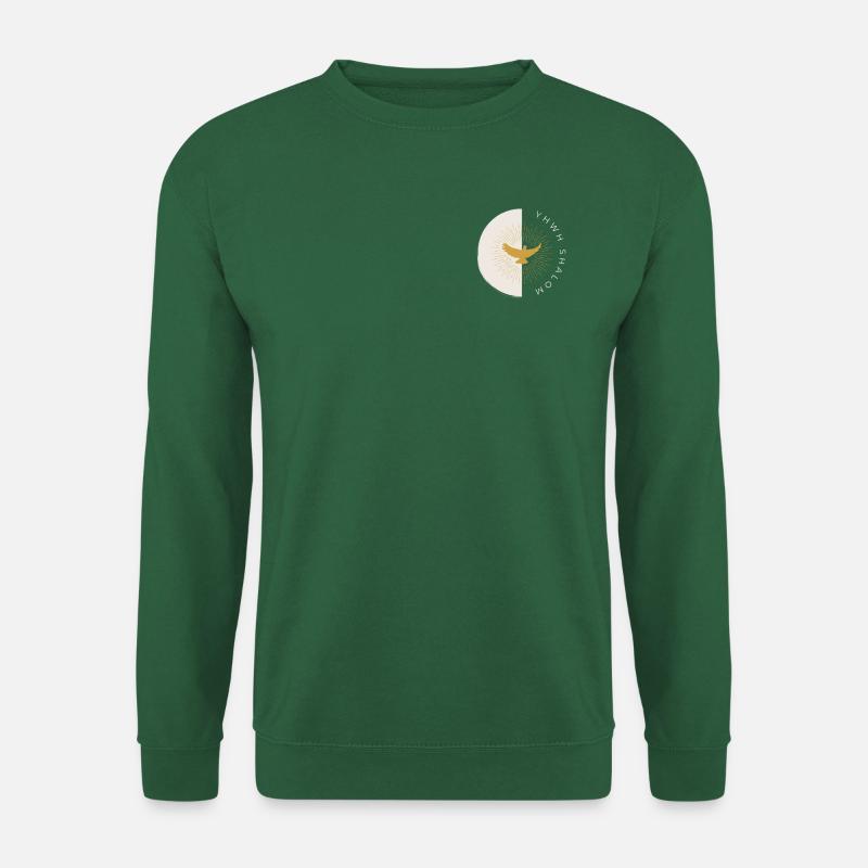 Gottesnamen: YHWH Shalom, Gott des Friedens - Unisex Pullover - Grün