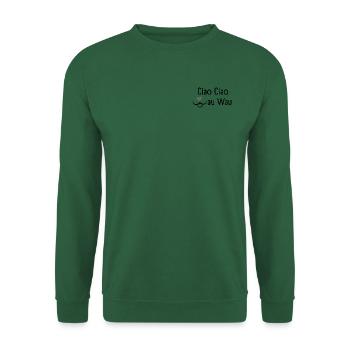 Ciao Ciao Wau Wau - Gift for dog lover pet friends - Unisex Sweatshirt - green - Front