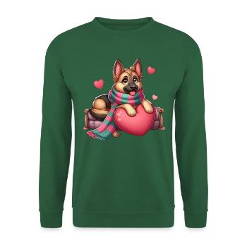 German Shepherd - Unisex Sweatshirt - green - Front