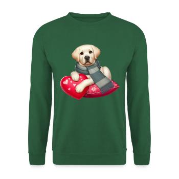 Labrador Retriever Das Modell - Unisex Pullover - Grün - Vorne