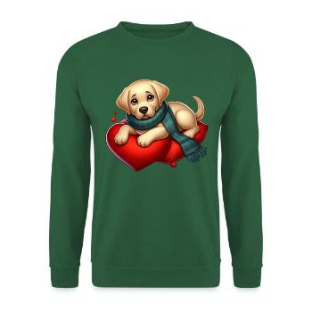 Labradoe Retriever Welpe - Unisex Pullover - Grün - Vorne