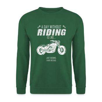Une journée sans hélicoptère - Sweat-shirt Unisexe - vert foncé - Devant