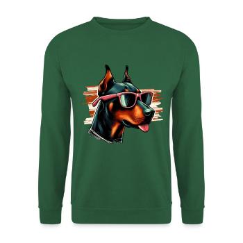 Doberman Pinscher Le Modèle - Sweat-shirt Unisexe - vert foncé - Devant
