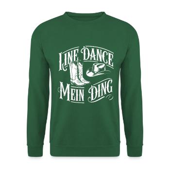 Line Dance Gruppe Training mein Tanzsport - Unisex Pullover - Grün - Vorne