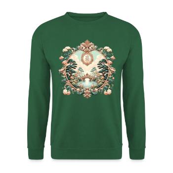 Zen Meditation Garten Design - Unisex Pullover - Grün - Vorne