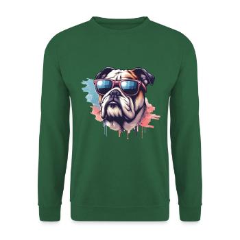 Bulldog The Model - Unisex Sweatshirt - green - Front