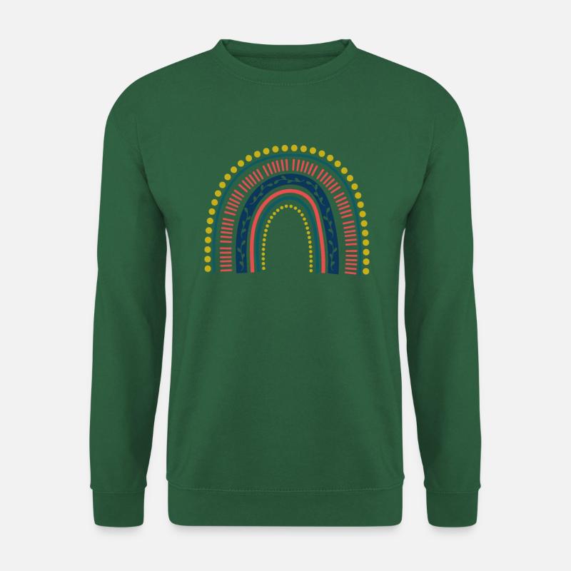 boho rainbow bunt - Unisex Pullover - Grün