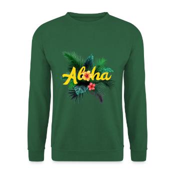 ALOHA TROPICAL - Unisex Sweatshirt - green - Front