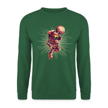 Astronaute de basketball - Sweat-shirt Unisexe - vert foncé - Devant