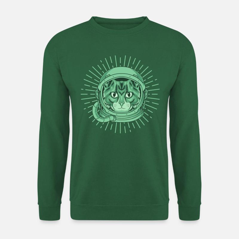 Espace chat vert - Sweat-shirt Unisexe - vert foncé