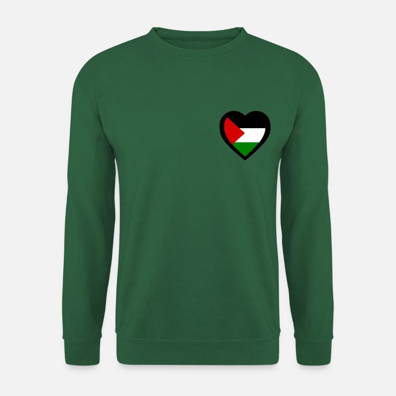 Free palestine herz - Unisex Pullover - Grün
