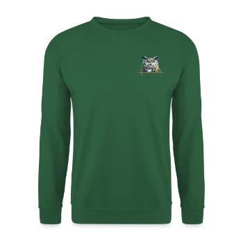Impressionnant hibou grand-duc - Sweat-shirt Unisexe - vert foncé - Devant