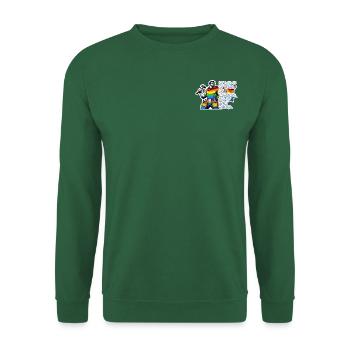 Dad – Superhero in the colors of the rainbow - Unisex Sweatshirt - green - Front