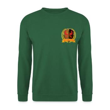 PLAISIR INFINI Phénix Royal en couleur or (1) - Sweat-shirt Unisexe - vert foncé - Devant