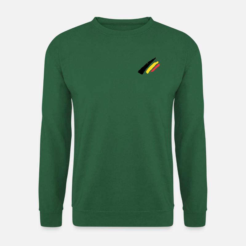 Belgien Flagge Streifen - Unisex Pullover - Grün