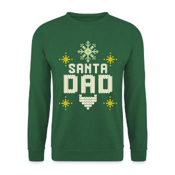 Dad Santa Claus Gift Christmas Surprise Dad - Unisex Sweatshirt - green - Front