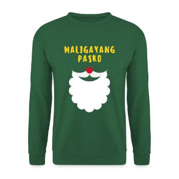 Maligayang Pasko santa yellow - Unisex Pullover - Grün - Vorne