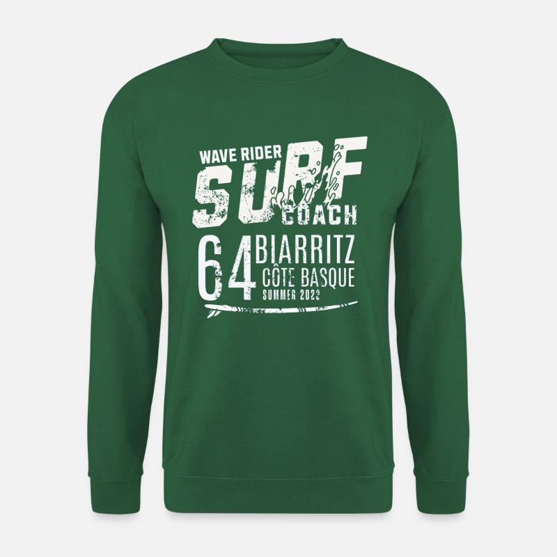 Surf coach wave rider Biarritz - Unisex Sweatshirt - green
