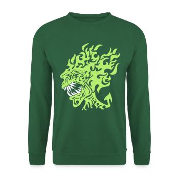 Flamin Heed Customise - Unisex Sweatshirt - green - Front