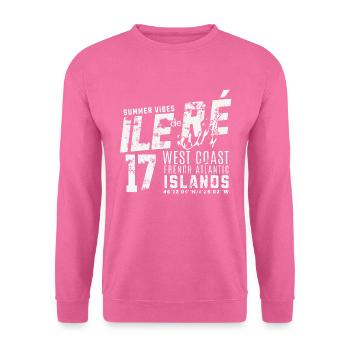 Ile de Ré Westküste Atlantik - Unisex Pullover - Pink - Vorne