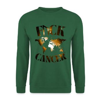 F... CK CANCER - ESPOIR, AMOUR ET COMBAT - Sweat-shirt Unisexe - vert foncé - Devant