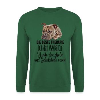 Bouledogue Vieux Bouledogue Anglais Chien Chiens - Sweat-shirt Unisexe - vert foncé - Devant
