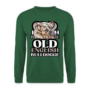 OLD ENGLISH BULLDOG Dog Dogs Bulldog - Unisex Sweatshirt - green - Front