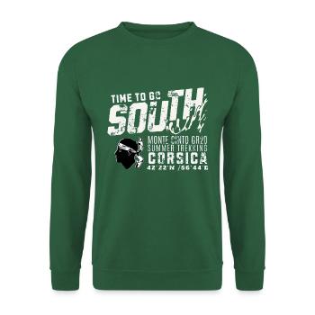 Time to go South Corsica GR20 Monte Cinto - Unisex Sweatshirt - green - Front