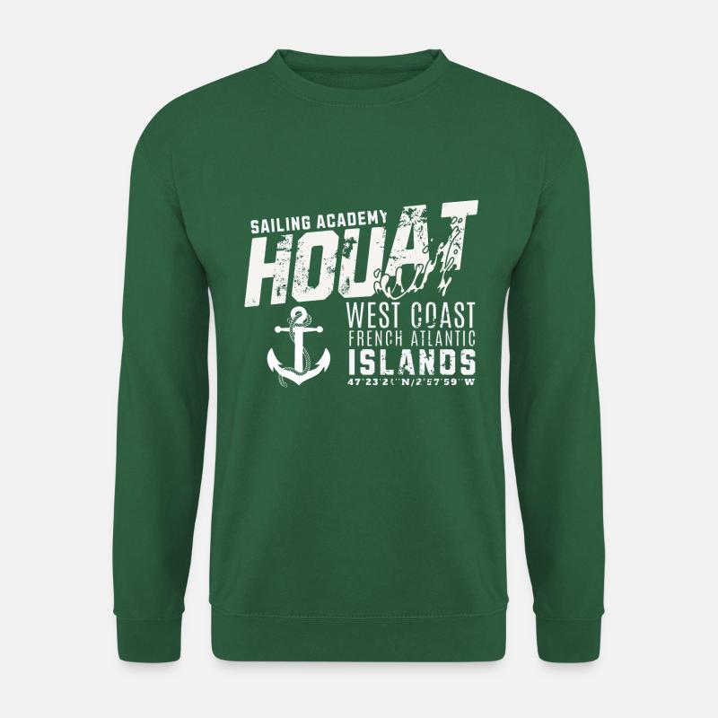 Ile d Houat sailing Academy - Sweat-shirt Unisexe - vert foncé