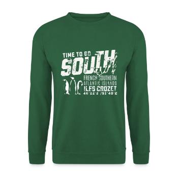 Crozet Islands time to go south - Unisex Sweatshirt - green - Front
