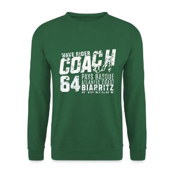 Wave Rider Coach Biarritz Baskenland - Unisex Pullover - Grün - Vorne