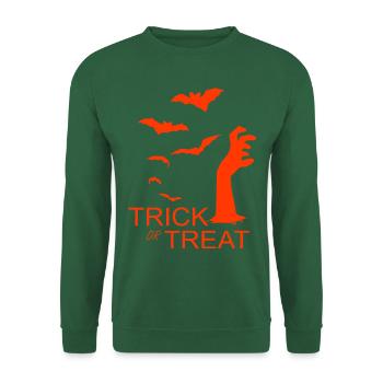 MAIN DE ZOMBIE D’HALLOWEEN - Sweat-shirt Unisexe - vert foncé - Devant