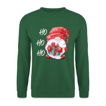 Ho Ho Ho - Hier kommt der Weihnachtswichtel - Unisex Pullover - Grün - Vorne