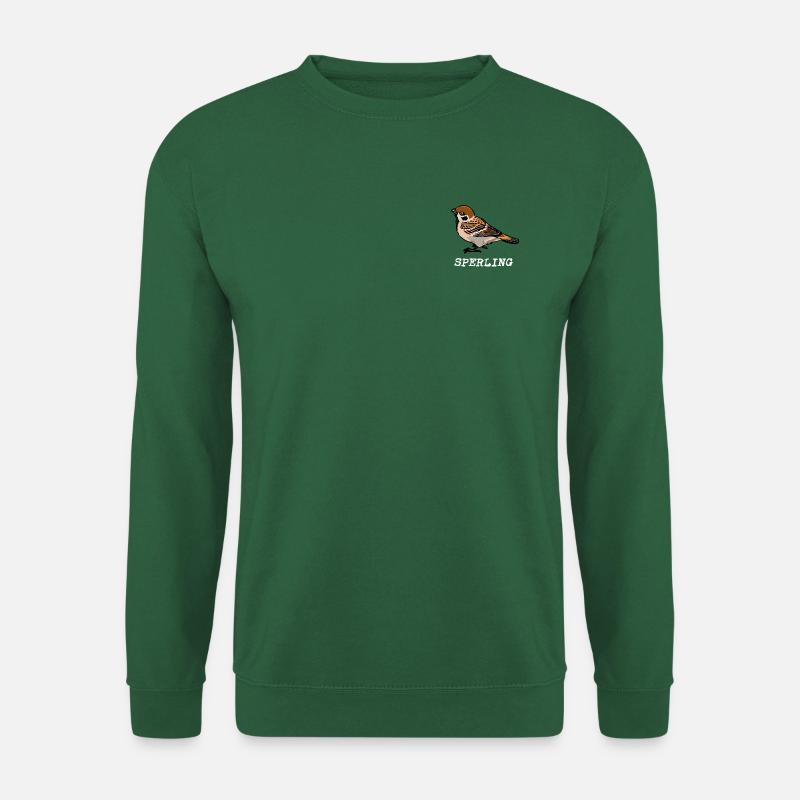 Sperling mit Name hell - Unisex Pullover - Grün