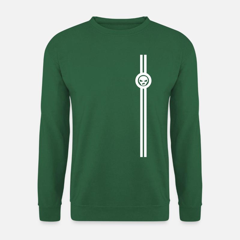 Sneer Skull Stripe - Unisex Sweatshirt - green