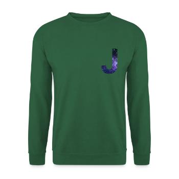Galaxy J lettre Space Stars Idée cadeau - Sweat-shirt Unisexe - vert foncé - Devant