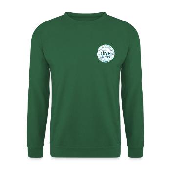 LOGO ONE&GAIN BLEU PAPILLON - Sweat-shirt Unisexe - vert foncé - Devant