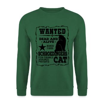 Schroedinger's Cat Dead And Alive Physics Joke - Unisex Sweatshirt - green - Front