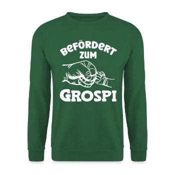 Befördert zum Grospi Schweiz Hallo Opa Schweiz - Unisex Pullover - Grün - Vorne