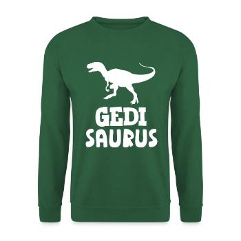 Gedi Saurus Wöd Gedi Patenonkel Österreich - Unisex Pullover - Grün - Vorne